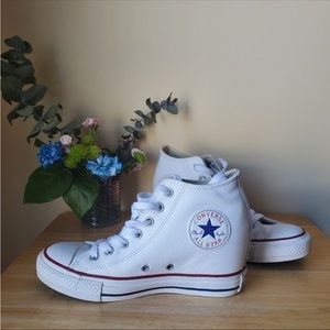 Leather Chuck Taylor Platforms